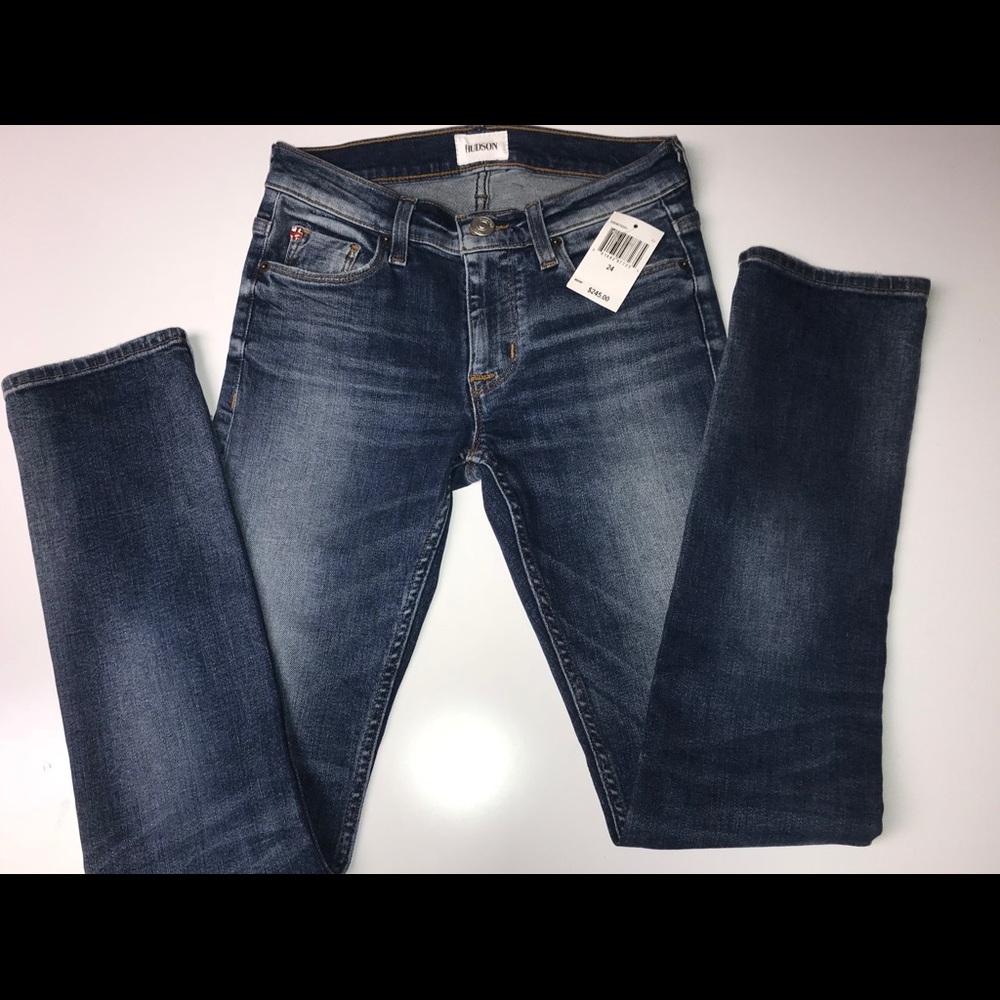Hudson Skinny straight leg jeans